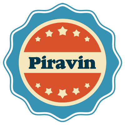 Piravin labels logo