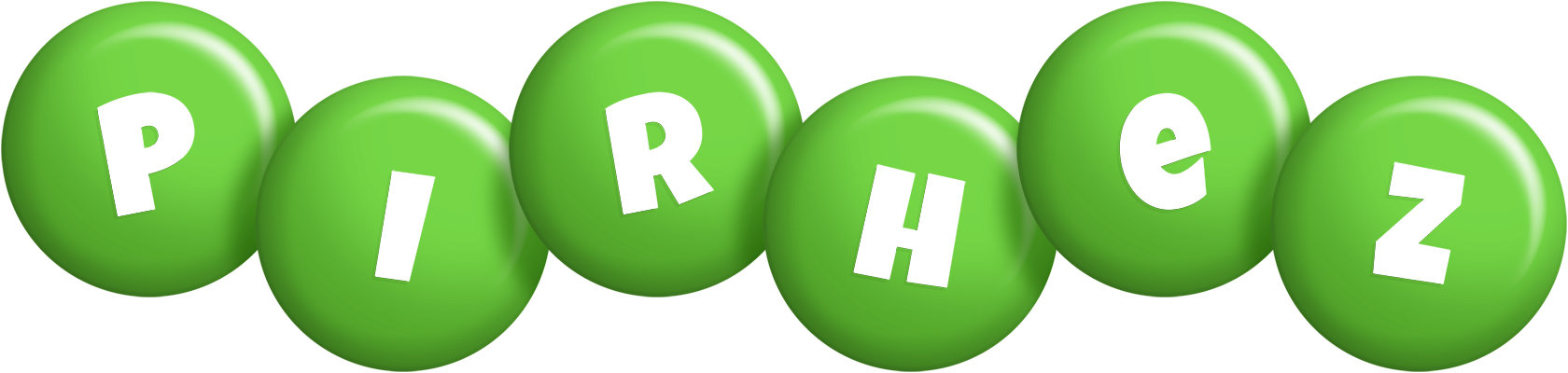 Pirhez candy-green logo