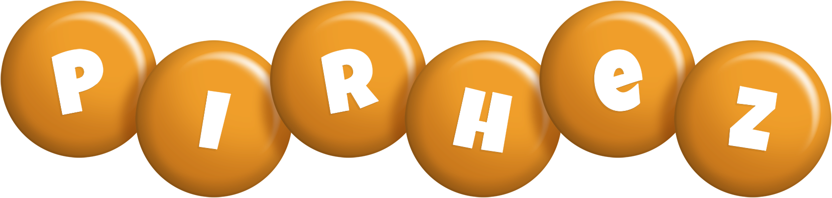 Pirhez candy-orange logo