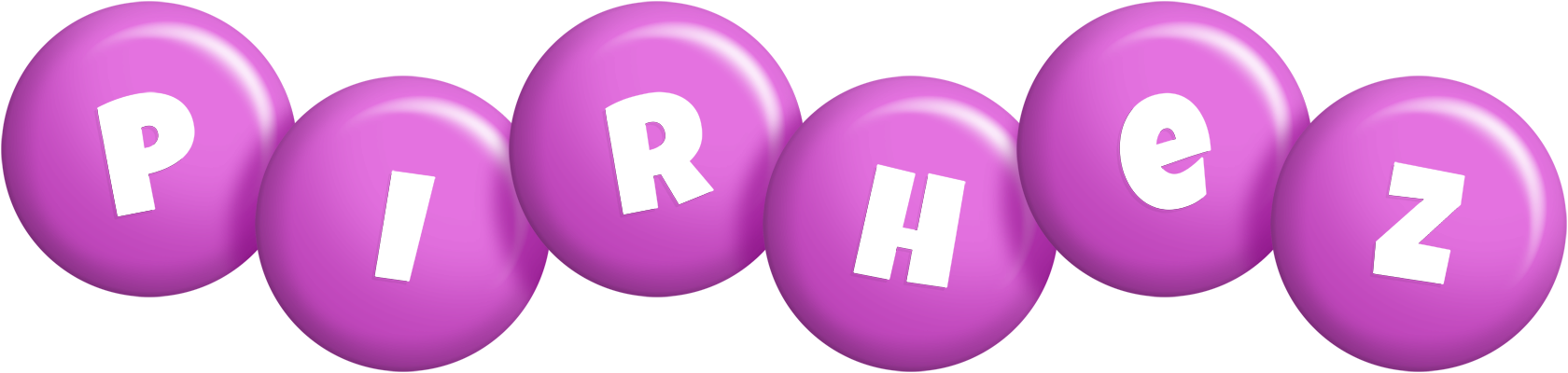 Pirhez candy-purple logo