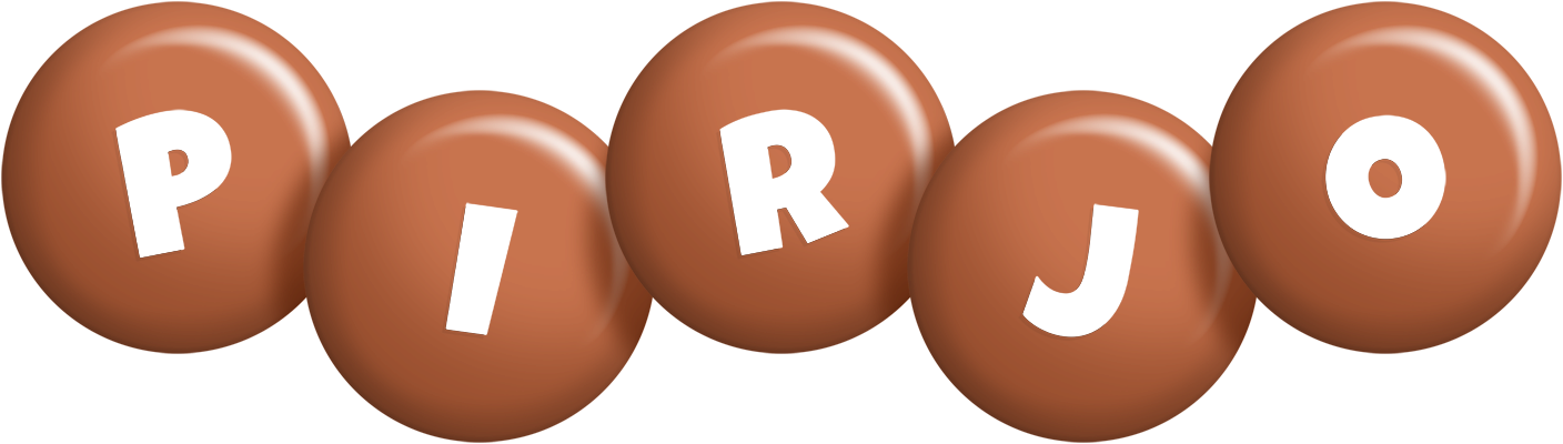 Pirjo candy-brown logo