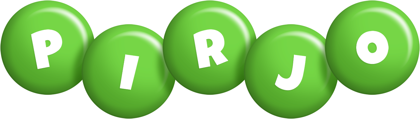 Pirjo candy-green logo