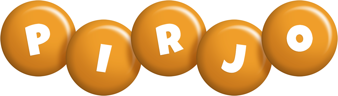 Pirjo candy-orange logo