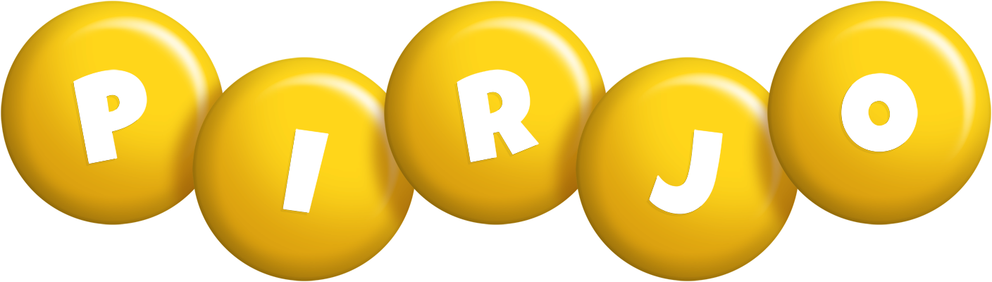 Pirjo candy-yellow logo