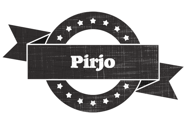 Pirjo grunge logo