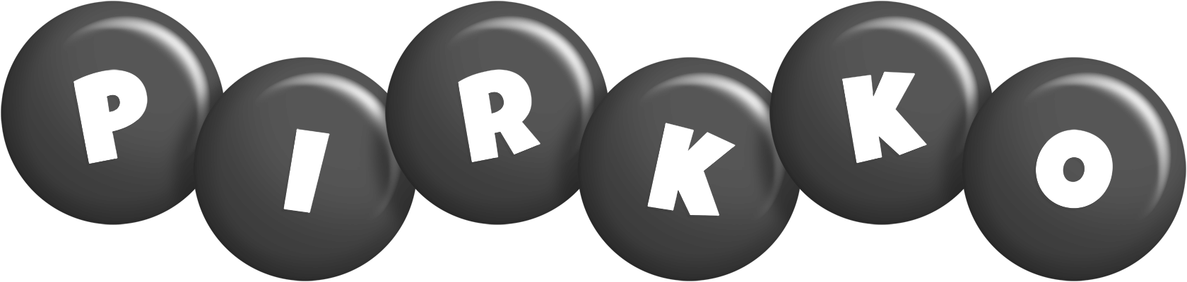 Pirkko candy-black logo