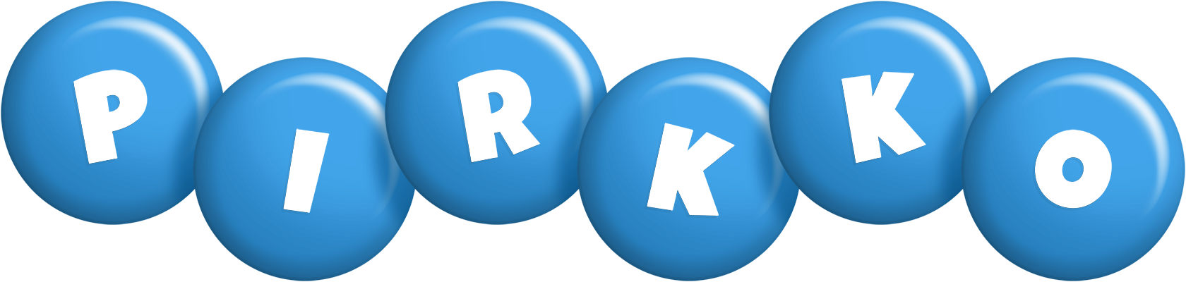Pirkko candy-blue logo