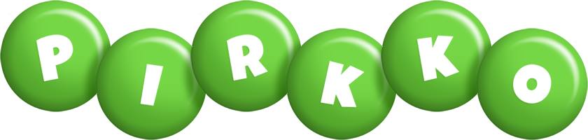 Pirkko candy-green logo