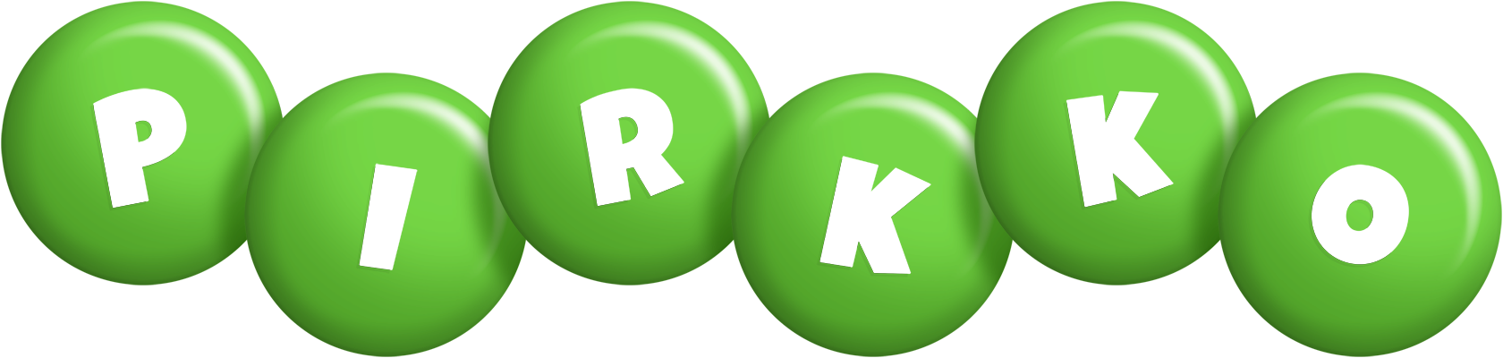 Pirkko candy-green logo