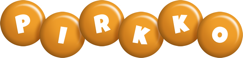 Pirkko candy-orange logo