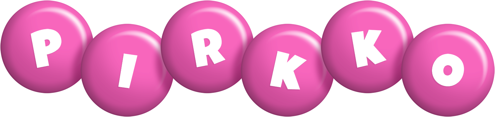 Pirkko candy-pink logo