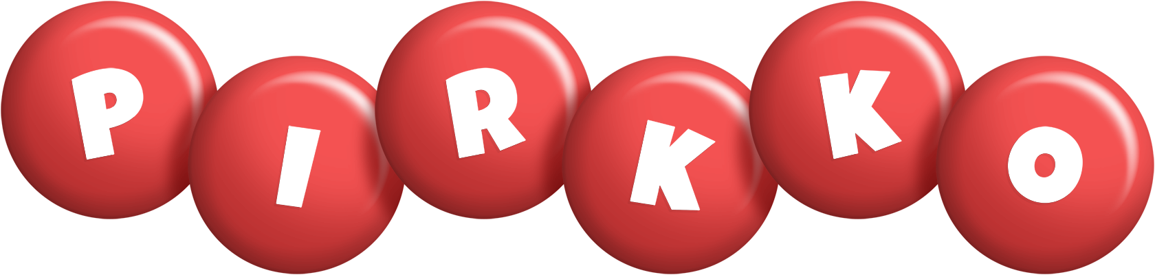 Pirkko candy-red logo