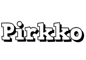 Pirkko snowing logo