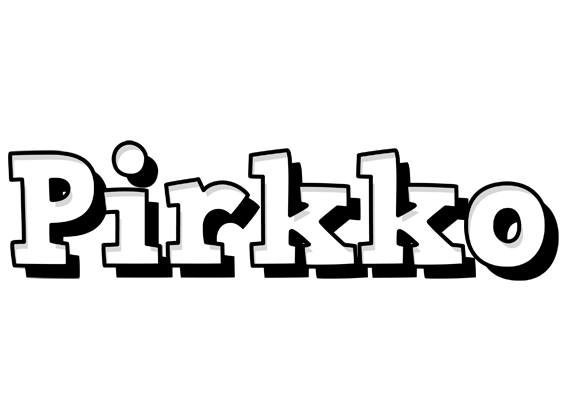 Pirkko snowing logo