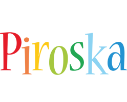Piroska birthday logo