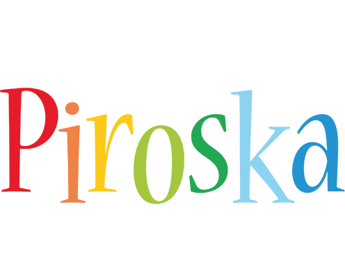 Piroska birthday logo