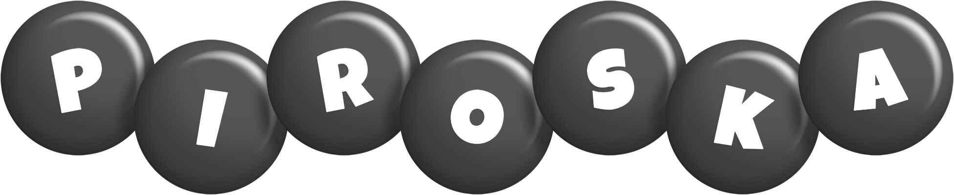 Piroska candy-black logo