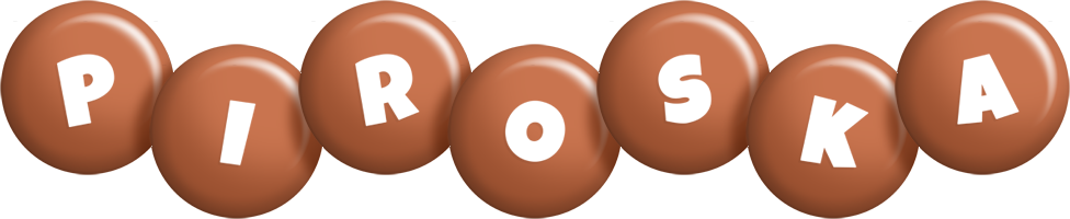 Piroska candy-brown logo