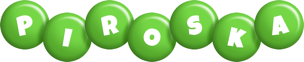 Piroska candy-green logo
