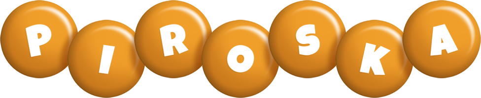 Piroska candy-orange logo