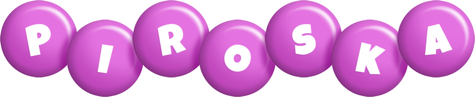 Piroska candy-purple logo