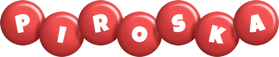 Piroska candy-red logo