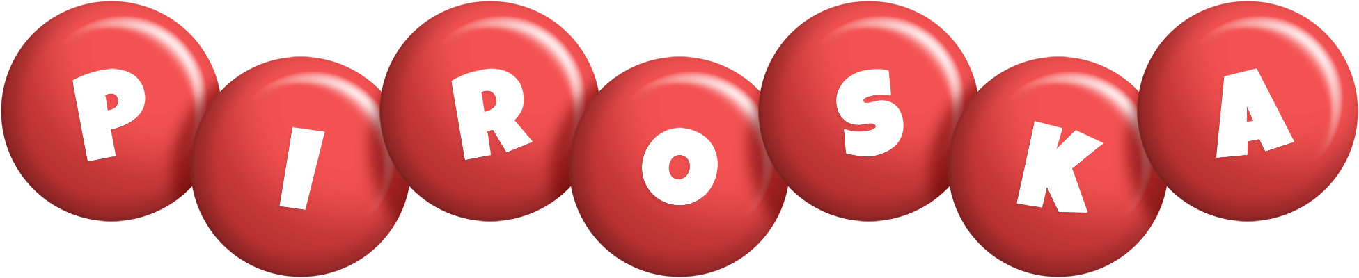Piroska candy-red logo