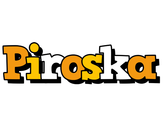 Piroska cartoon logo