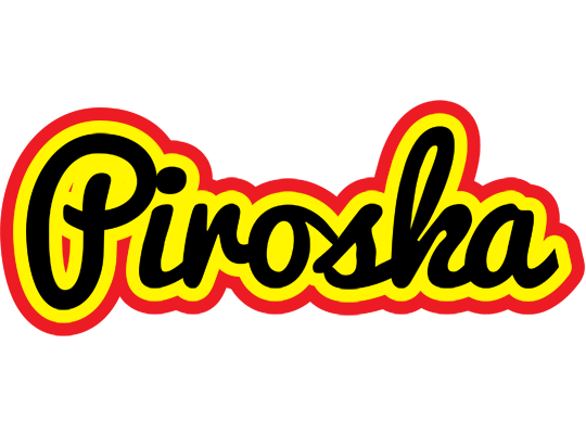 Piroska flaming logo