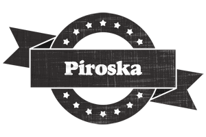 Piroska grunge logo