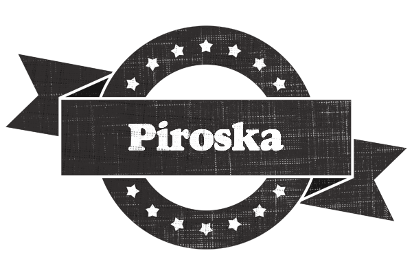 Piroska grunge logo