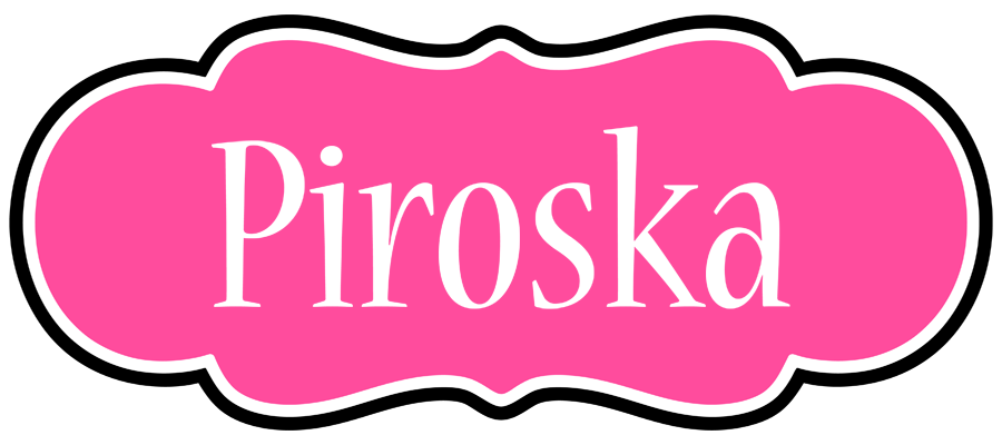 Piroska invitation logo