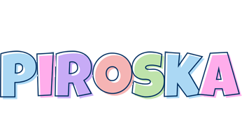 Piroska pastel logo
