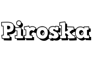 Piroska snowing logo