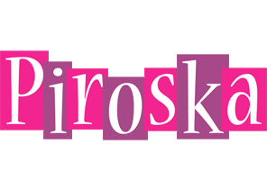 Piroska whine logo