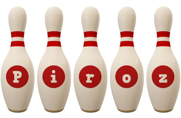 Piroz bowling-pin logo