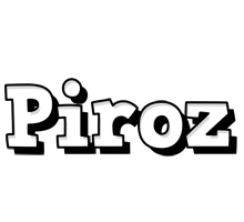 Piroz snowing logo