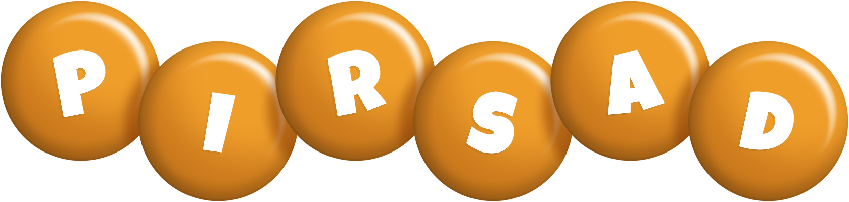 Pirsad candy-orange logo