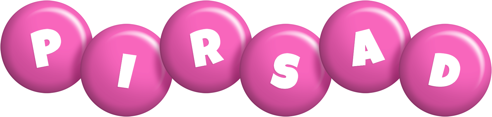 Pirsad candy-pink logo