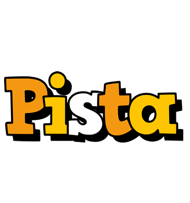 Pista cartoon logo