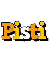 Pisti cartoon logo