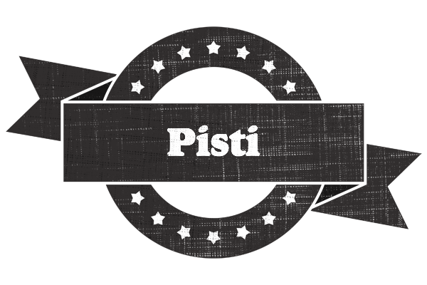 Pisti grunge logo