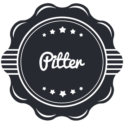 Pitter badge logo