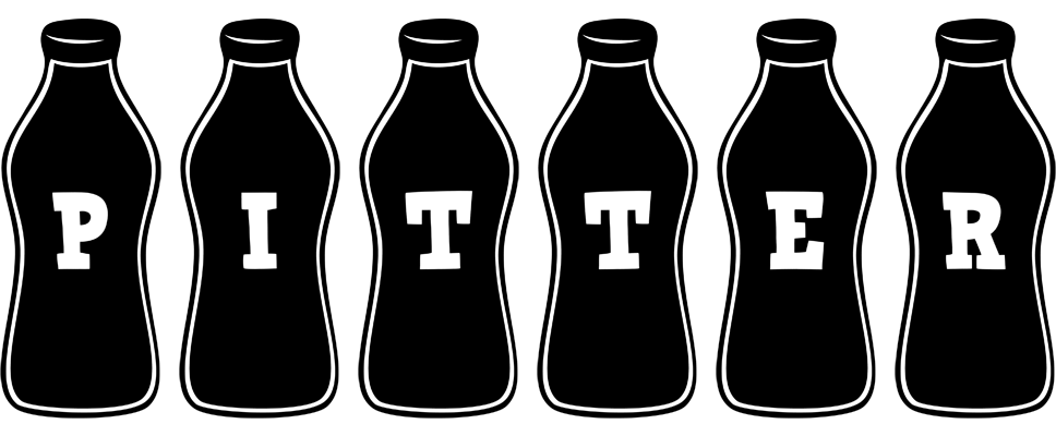 Pitter bottle logo