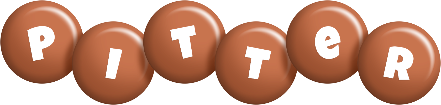 Pitter candy-brown logo