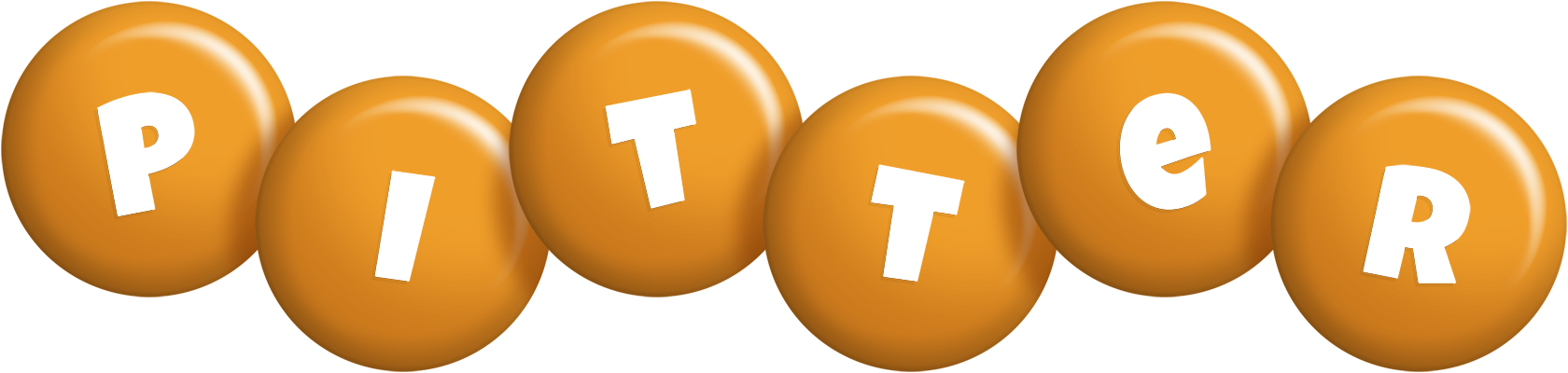 Pitter candy-orange logo