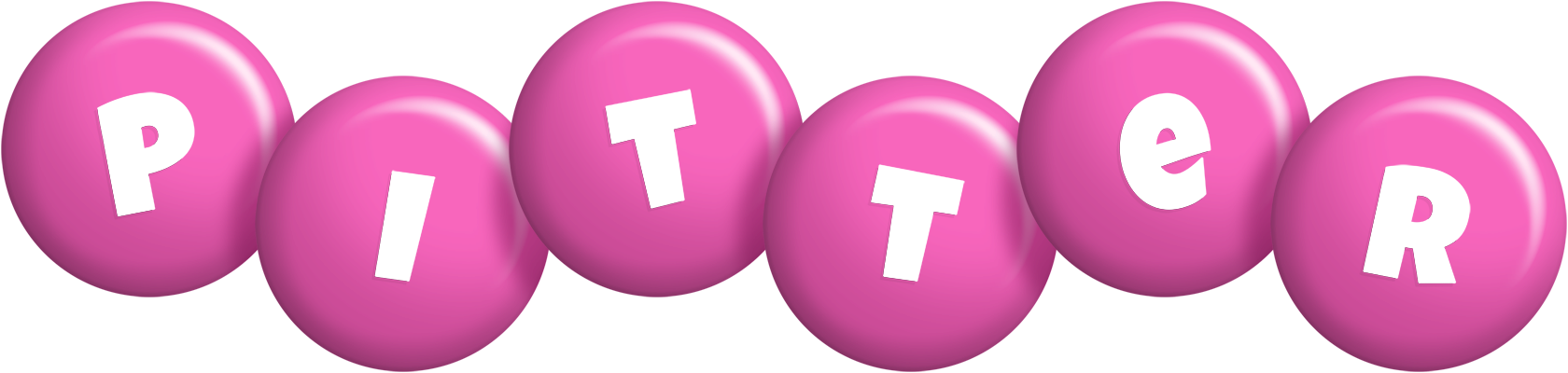 Pitter candy-pink logo
