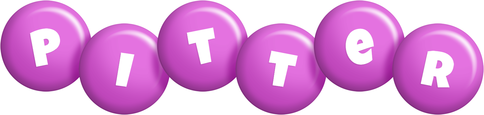 Pitter candy-purple logo