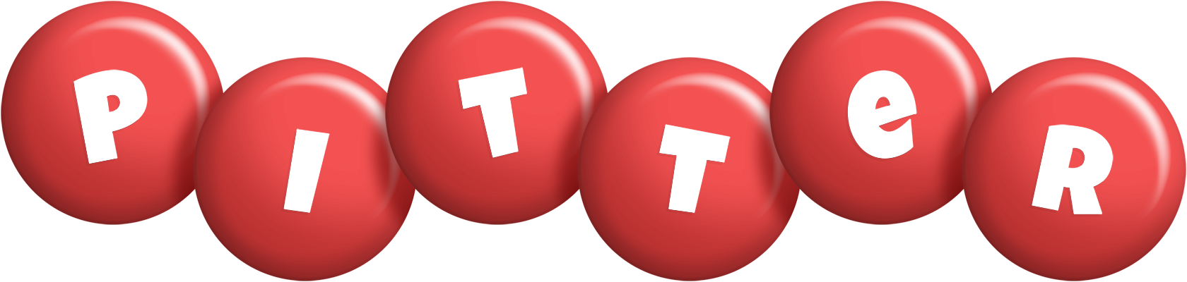 Pitter candy-red logo
