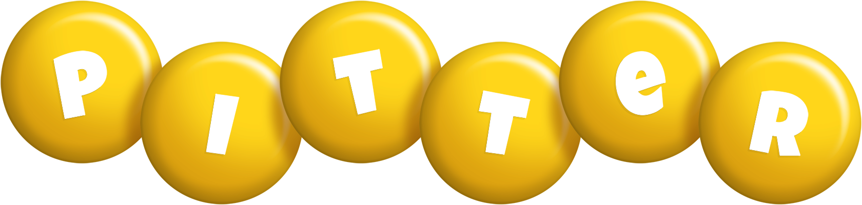 Pitter candy-yellow logo